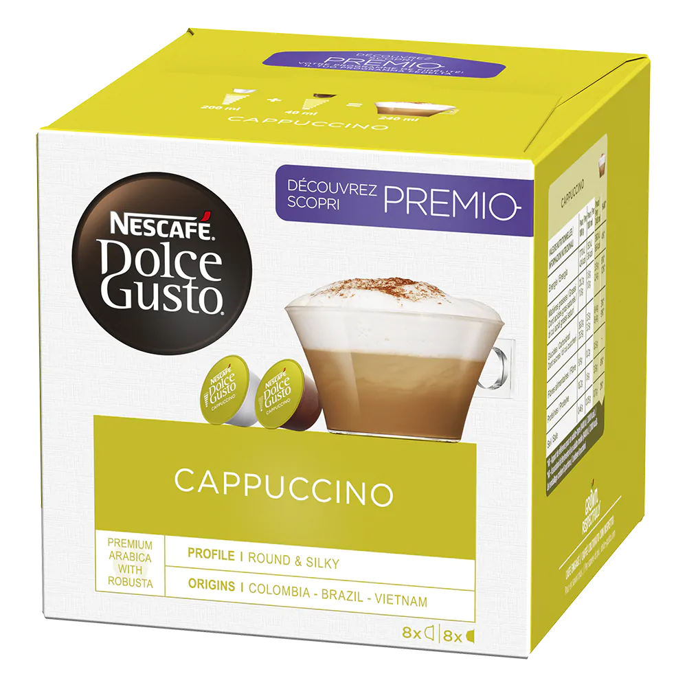 16 Capsules Cappuccino NESCAFE DOLCE GUSTO