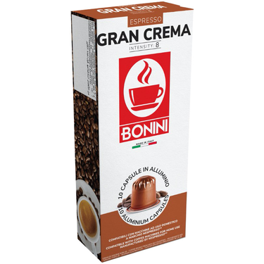 10 Capsules Compatibles Nespresso Gran Crema Bonini