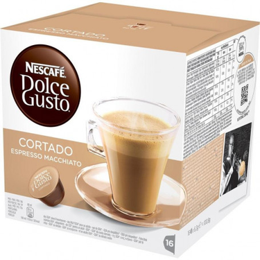 16 Capsules Cortado Espresso Macchiato Nescafé Dolce Gusto