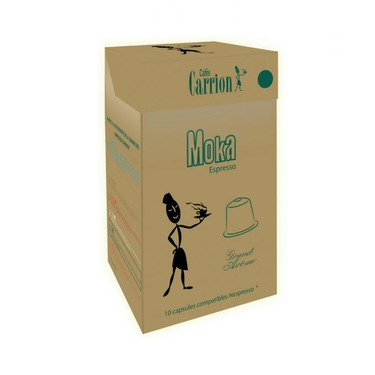 10 Capsules  Moka Espresso Café Carrion