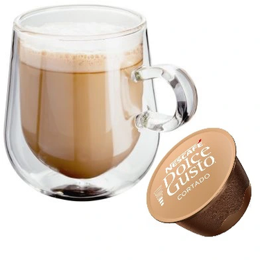 16 Capsules Cortado Espresso Macchiato Nescafé Dolce Gusto