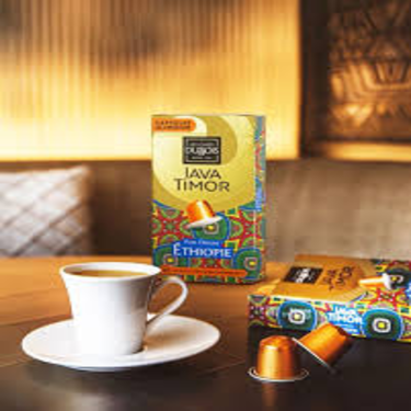 10 Capsules Aluminium Compatibles Nespresso Pure Origine Ethiopie Java Timo Dubois Café