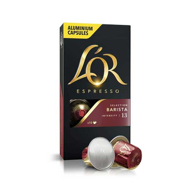 10 Capsules Espresso Sélection BARISTA  L'Or Compatibles Machines Nespresso (Intensité 13)
